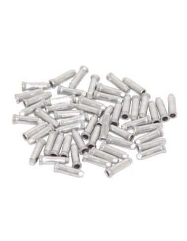 Alloy Cable End Tips Silver.